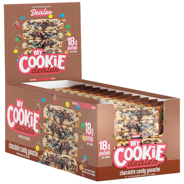 Caja 12 Galletas My Cookie Dealer RAW Nutrition 21G de Proteína 114G C/U.3