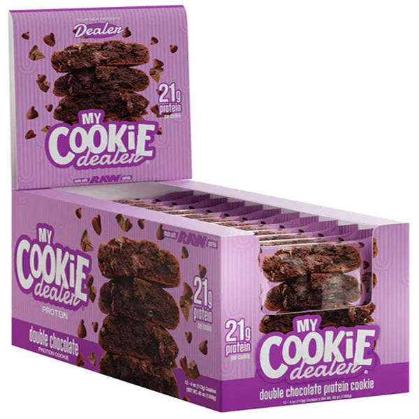 Caja 12 Galletas My Cookie Dealer RAW Nutrition 21G de Proteína 114G C/U.2