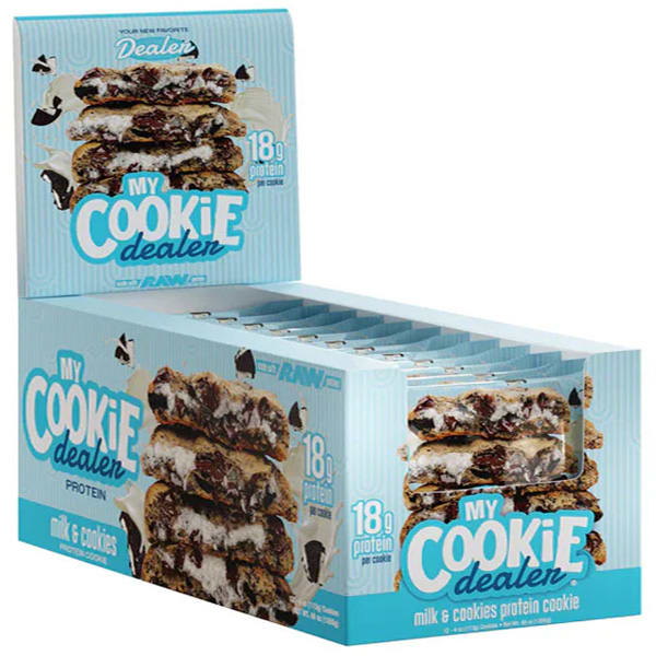 Caja 12 Galletas My Cookie Dealer RAW Nutrition 21G de Proteína 114G C/U.5