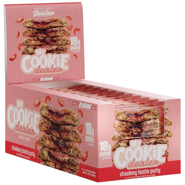 Caja 12 Galletas My Cookie Dealer RAW Nutrition 21G de Proteína 114G C/U. 6