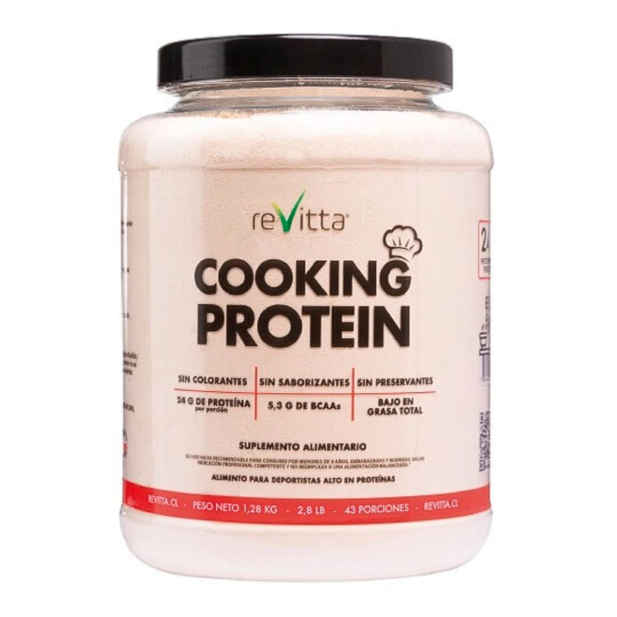 Cooking Protein Revitta Sin Sabor 2.8 lb (1.28 kg) – 43 porciones