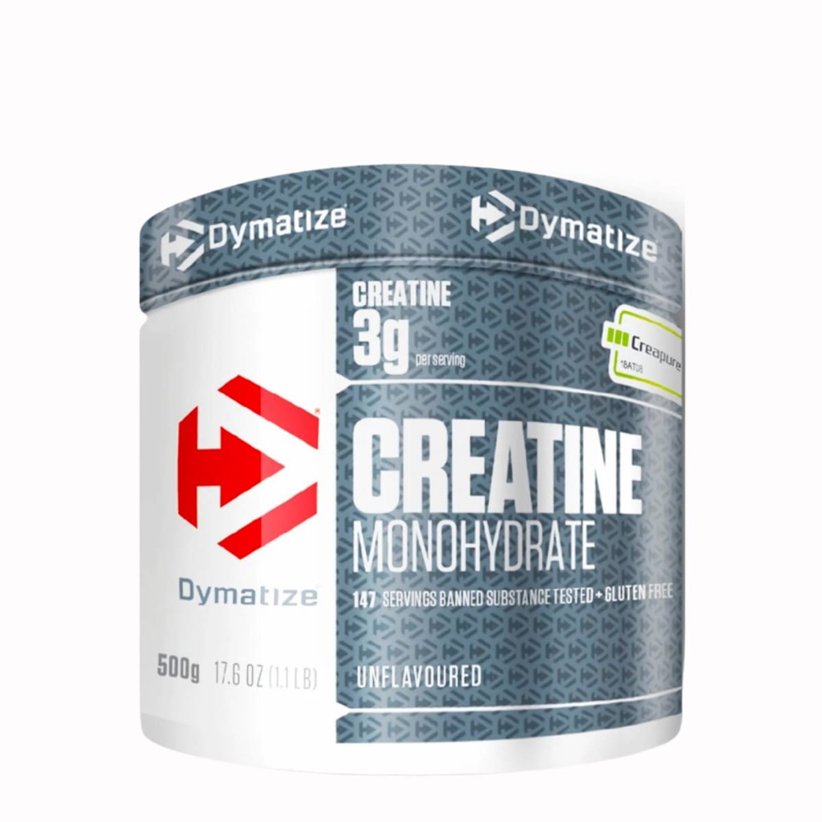 Creatina monohidrato Creapure Dymatize 147 Servicios.