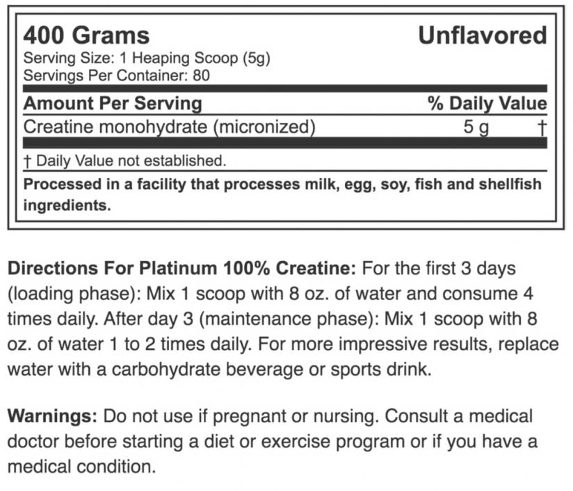 100% Creatina Platinum Muscletech 80 Servicios.3