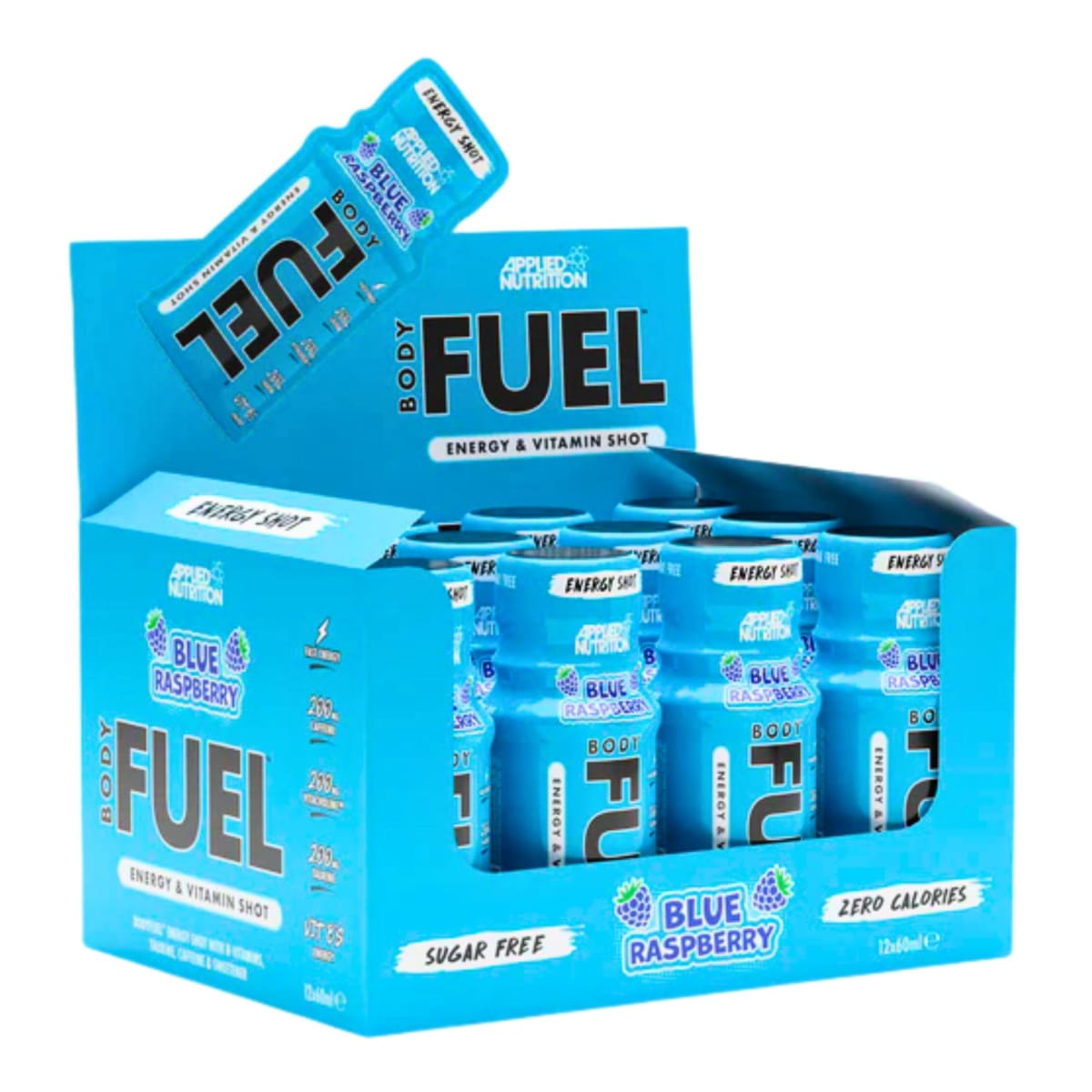 Display Body Fuel Energy Shot Applied Nutrition 60Ml 12Uds .2