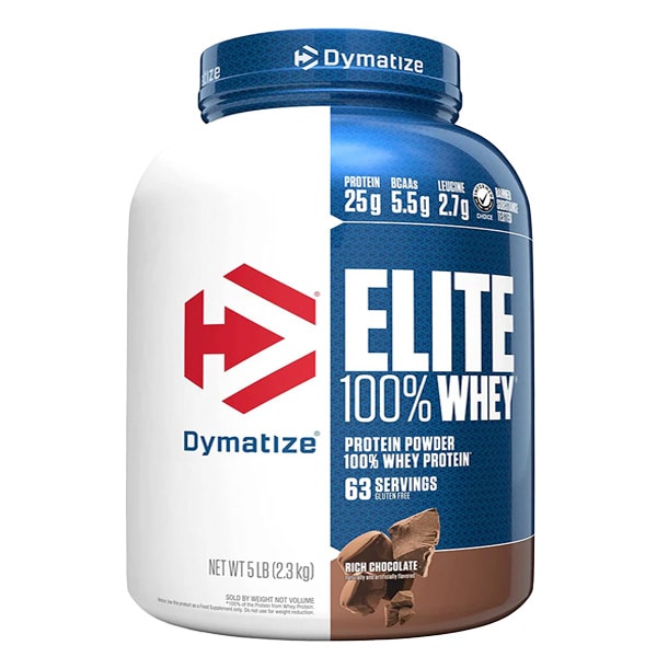 Elite 100% Whey Dymatize 5 lb (2.2 kg) – 63 porciones1
