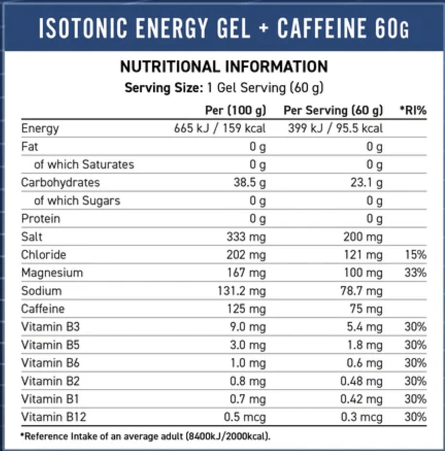 Velocity Fuel Gel Sprint Endurance Applied Nutrition 60 Gramos. 6