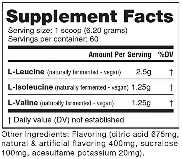 Bcaa 5000 NutraBio 60 Servicios. 3