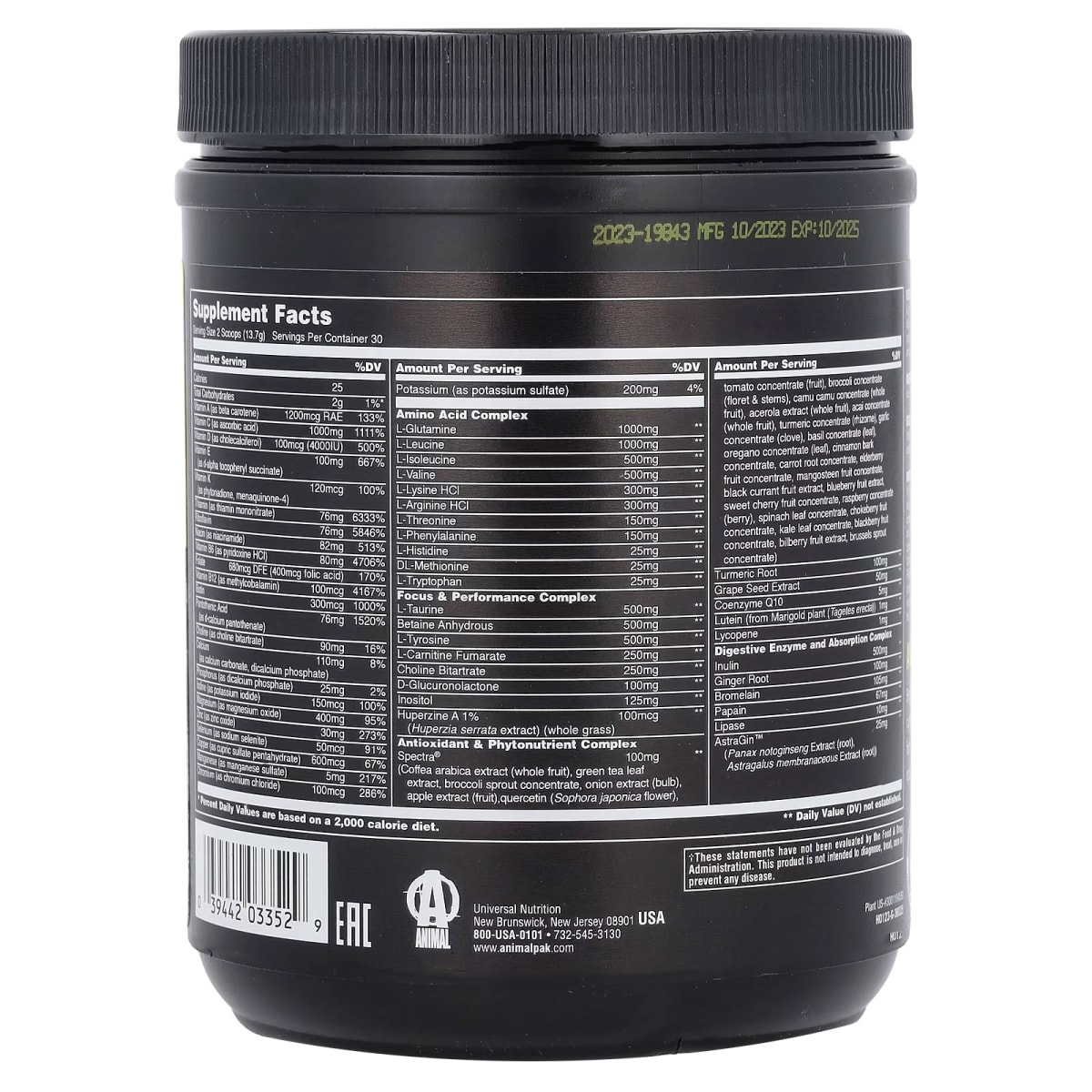 Animal Pak Polvo 30 Servicios. 2
