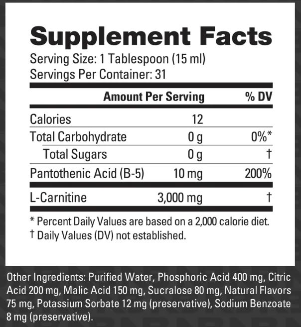 L-Carnitina 3000 Nutrabio 31 Servicios. 4