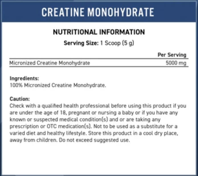 Creatina Monohidratada Applied Nutrition 250 g – 50 porciones 2