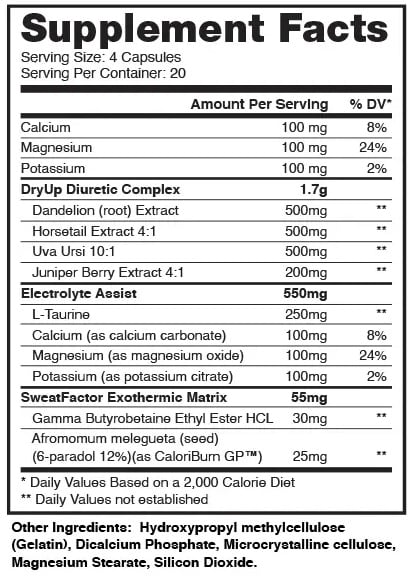 Dry UP Diurético Dragon Pharma 80 Cápsulas. 2