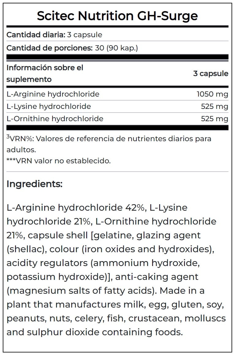 GH Surge Scitec Nutrition 90 Capsulas.2
