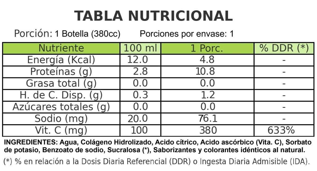 Hydra Colageno Hidrolizado 10.8GR Revitta 380ml.5