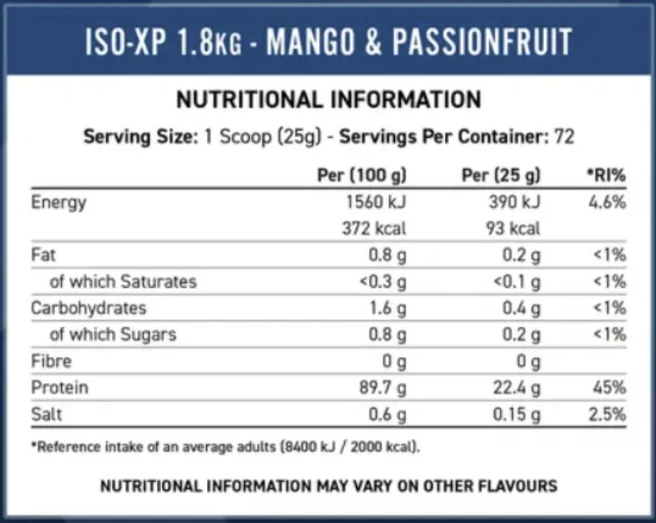 Iso-XP Proteína Isolada Applied Nutrition 4 lb (1.8 kg) – 72 porciones 7