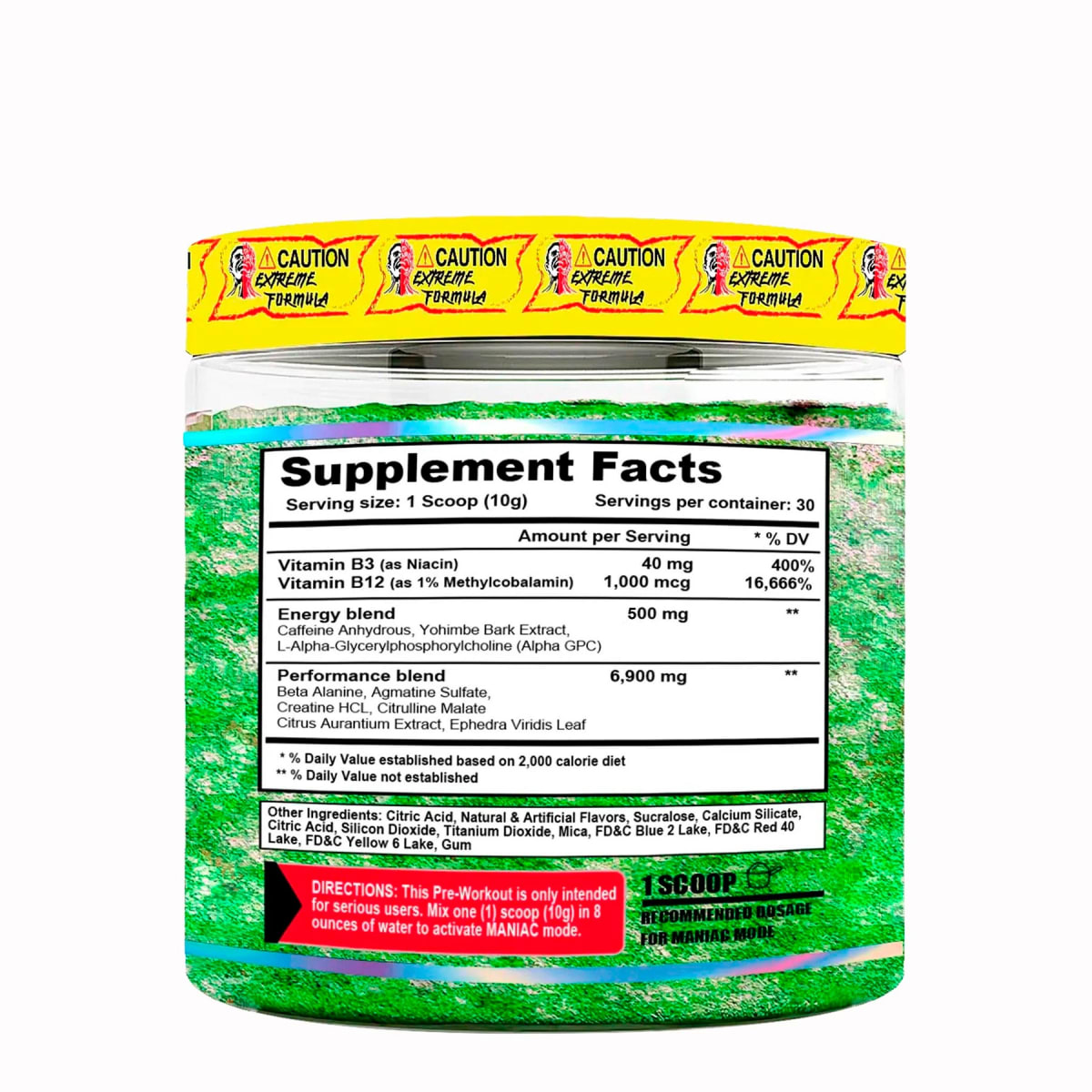 Maniac Extreme Pre Workout 30 Servicios.3