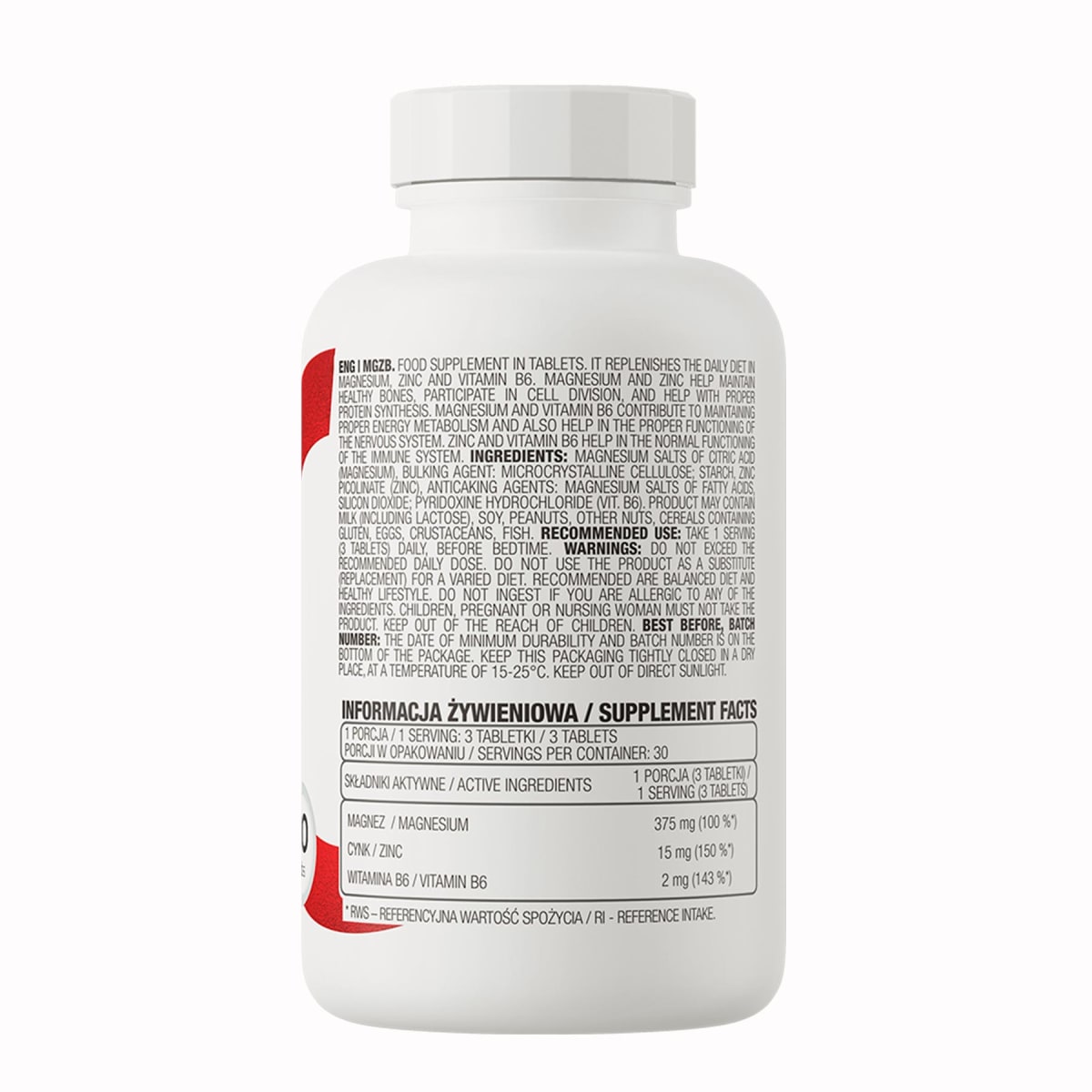 ZMA MGZB Ostrovit 90 Tabletas. 2