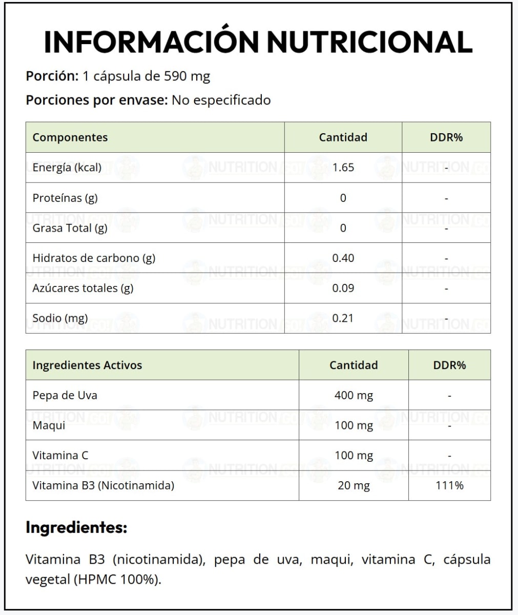 Nad + Resveratrol 590MG Grizzly Bear 60 Servicios. 2