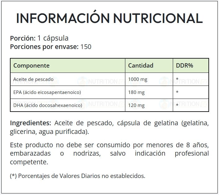 Omega 3 300MG Ostrovit 150 Cápsulas.3