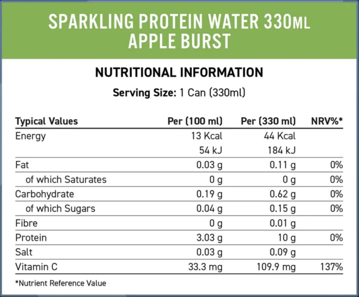 Proteína Líquida Isolada con Gas 330 ml – 10 g por porción 4