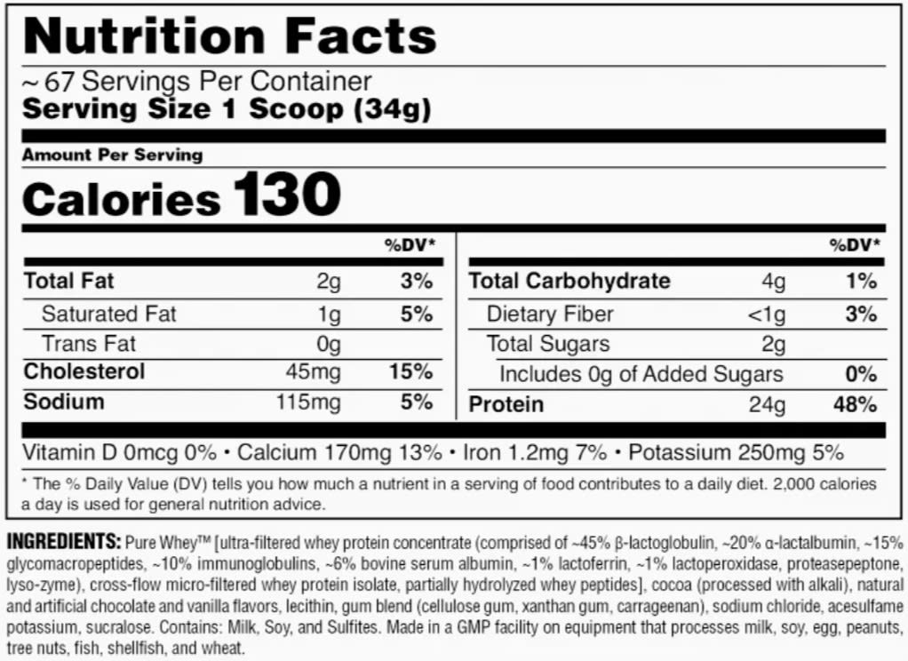 Ultra Whey Pro Universal 5 lb (2.2 kg) – 67 porciones2