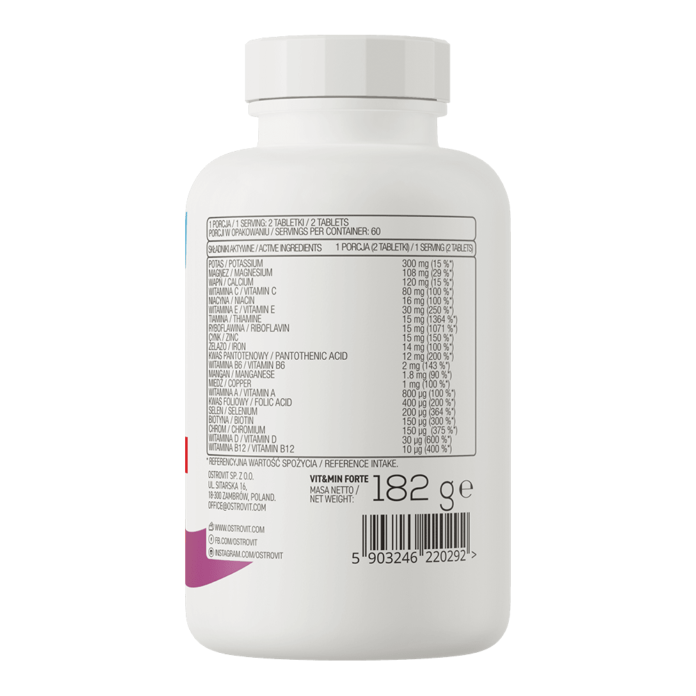 Vit&Min Forte Ostrovit 120 Tabletas. 2