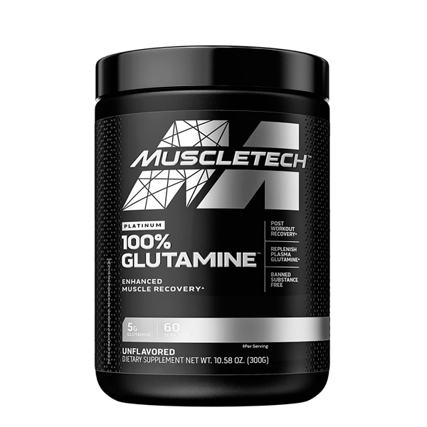 100% Glutamina Muscletech 60 Servicios.