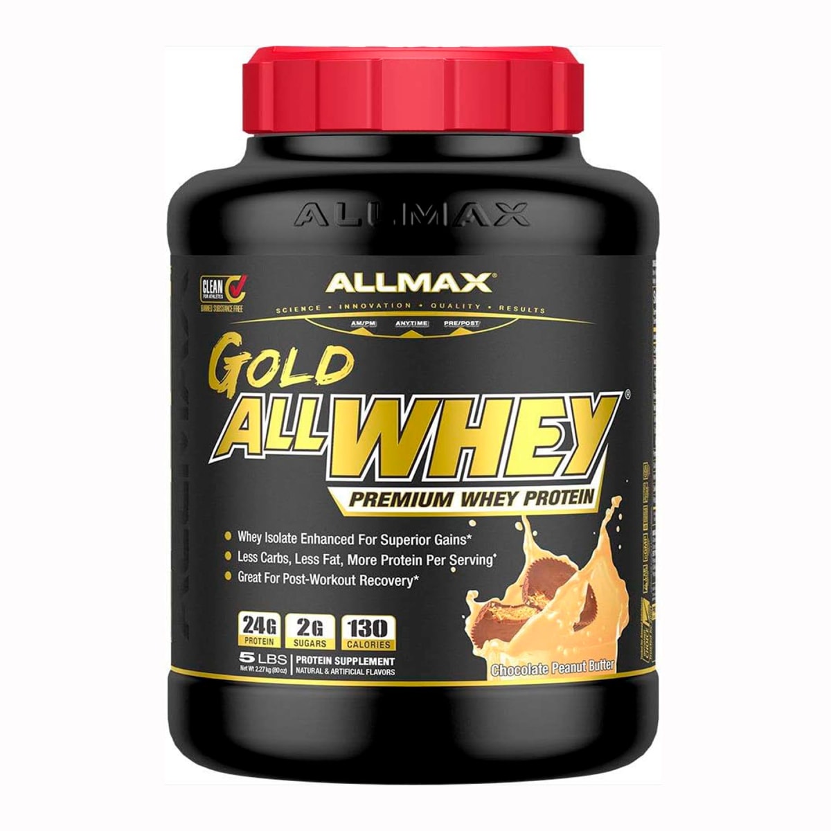 Gold All Whey AllMax 5 lb (2.2 kg) – 71 porciones3