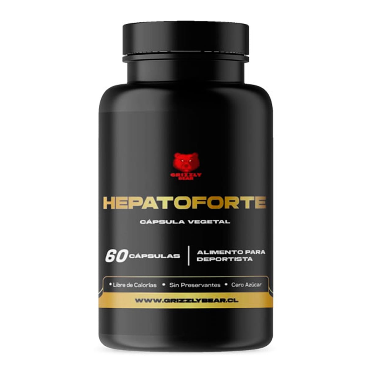 Hepatoforte 600MG Grizzly Bear 60 Cápsulas.1