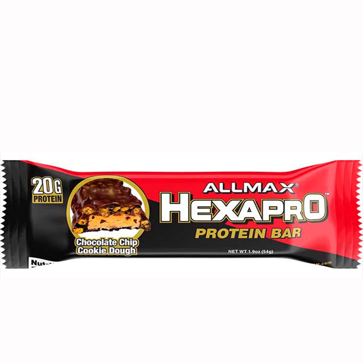 Barra Proteica HexaPRO Protein Bar Allmax 20G de Proteína 45G C/U.1
