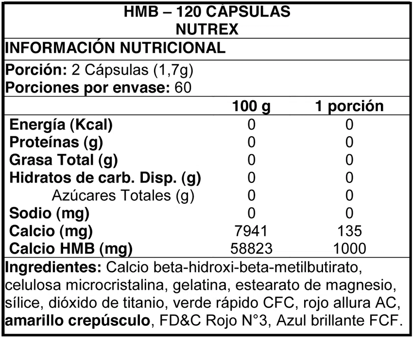 HMB 1000 Nutrex 120 Capsulas.2