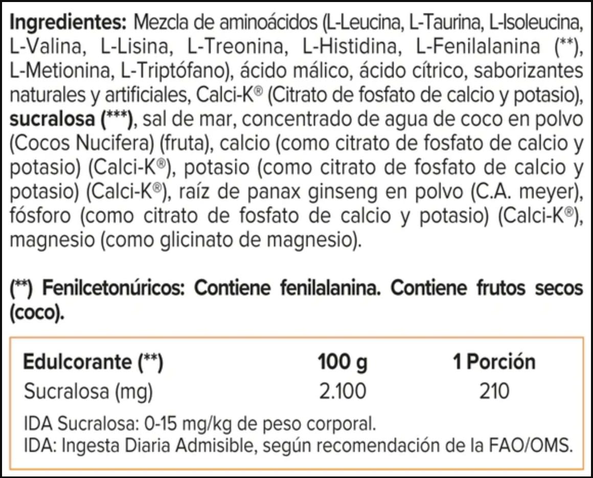 Eaa+ Hydration Nutrex 30 Servicios.4