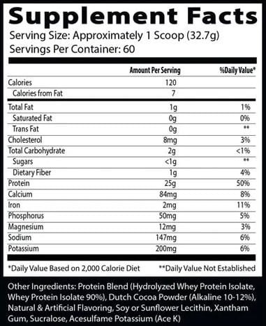 Insane ISO Hidrolizada 4.4 lb (2 kg) – 60 porciones3