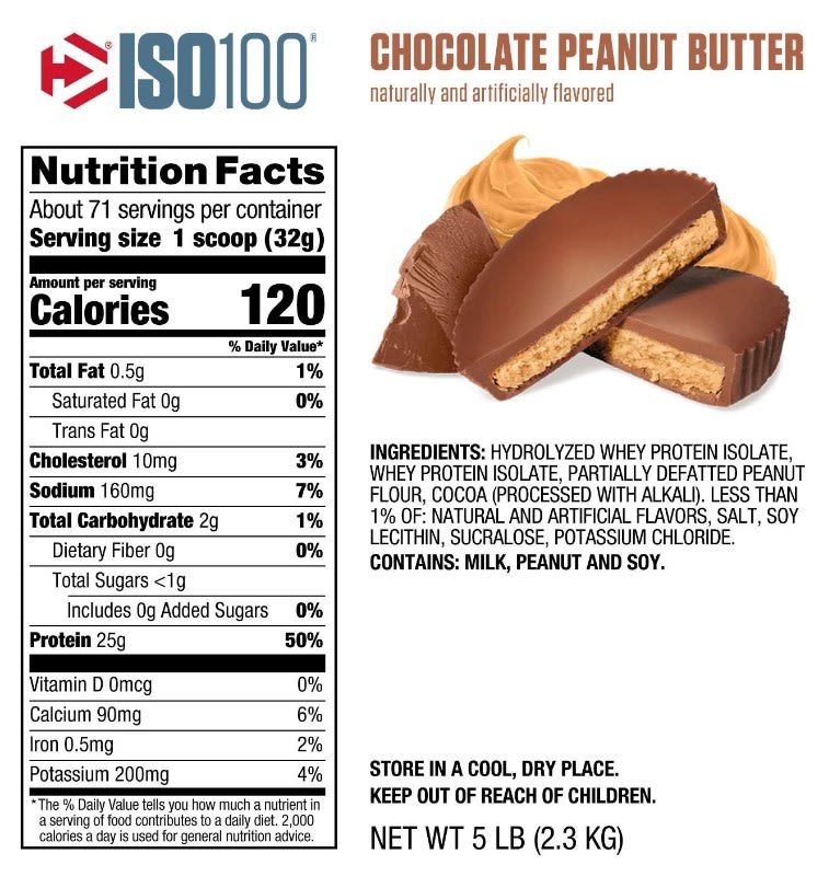 ISO 100 Hidrolizada Dymatize 5 lb (2.3 kg) – 76 porciones10