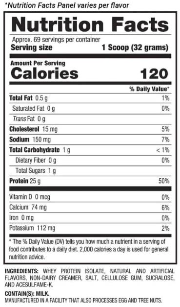 ISO HD BPI Sports 5 lb (2.2 kg) – 70 porciones3