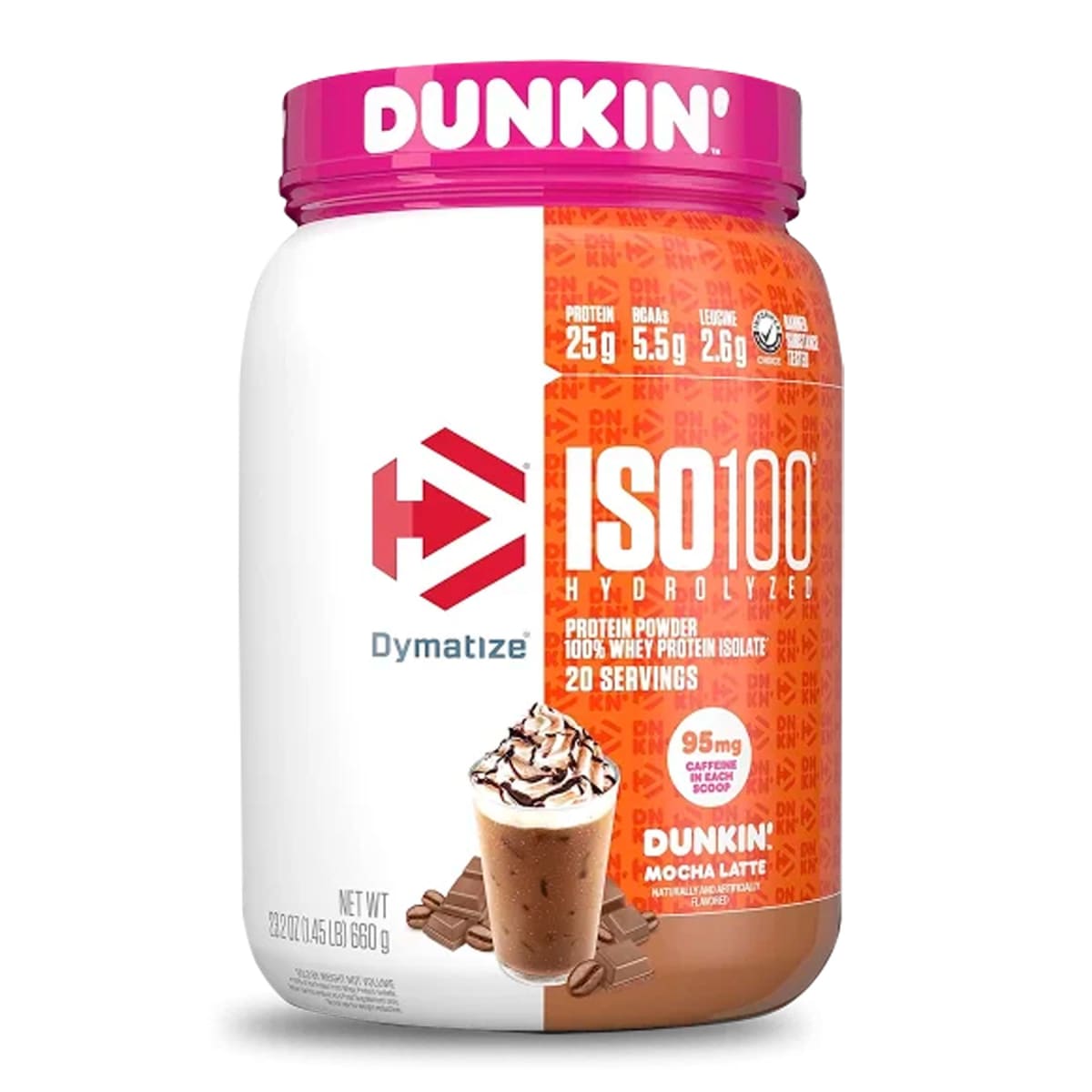 ISO 100 Dunkin Hidrolizada Dymatize 1.4 lb (630 g) – 20 porciones3