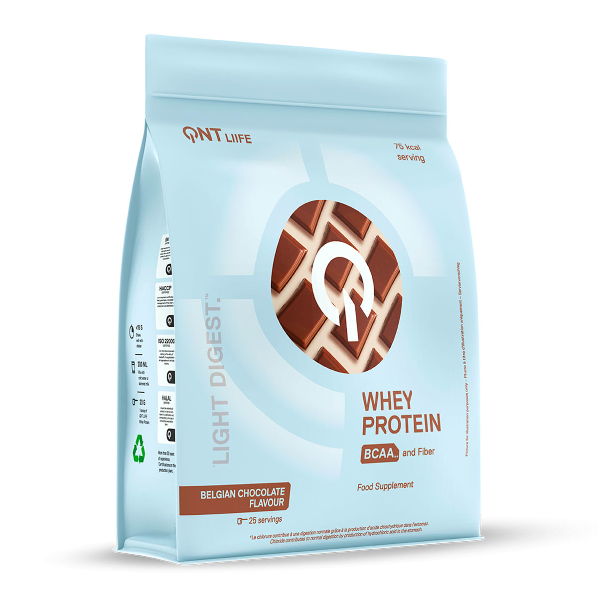 Whey Protein Light Digest QNT Liife 1.1 lb (500 g) – 25  porciones1