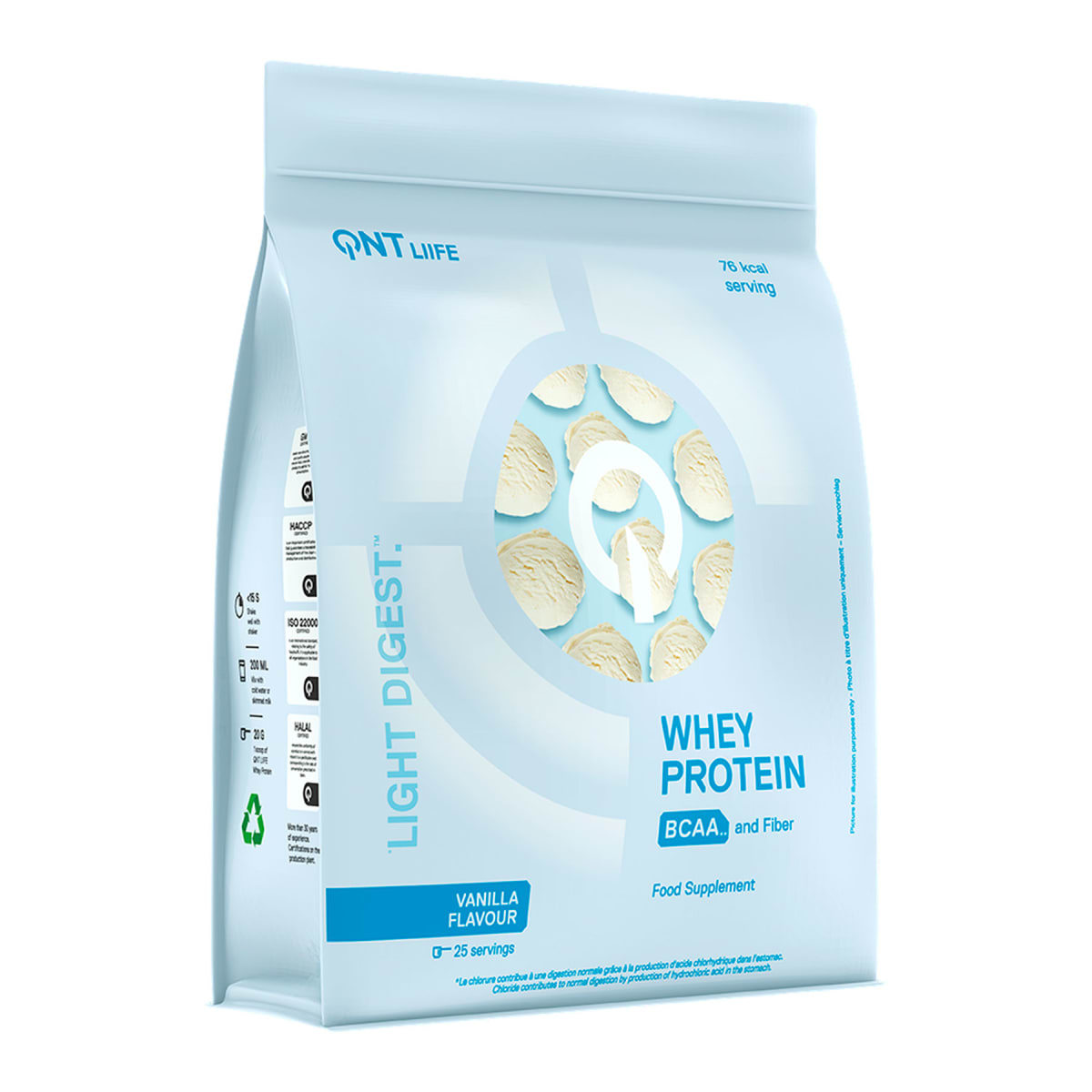 Whey Protein Light Digest QNT Liife 1.1 lb (500 g) – 25  porciones 3