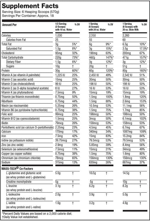 Mass Tech Extreme 2000 Muscletech 2.7 KG.3