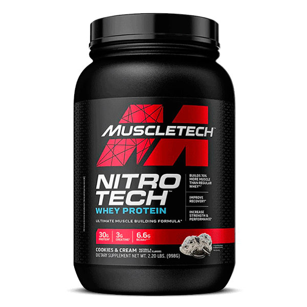 Nitro Tech Whey Protein 2.2 lb (1 kg) – 23 porciones2