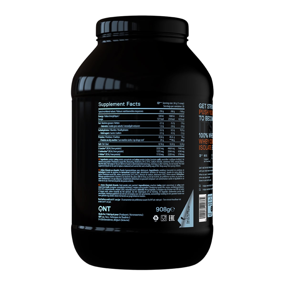Prime Whey QNT Metapure 2 lb (908 g) – 30 porciones6