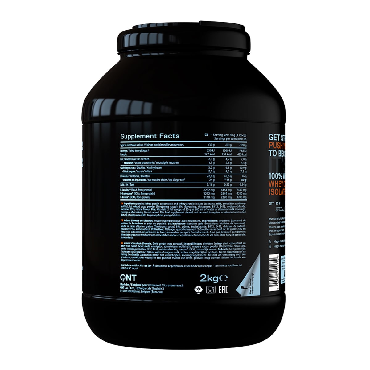 Prime Whey QNT Metapure 4.4 lb (2 kg) – 66  porciones6