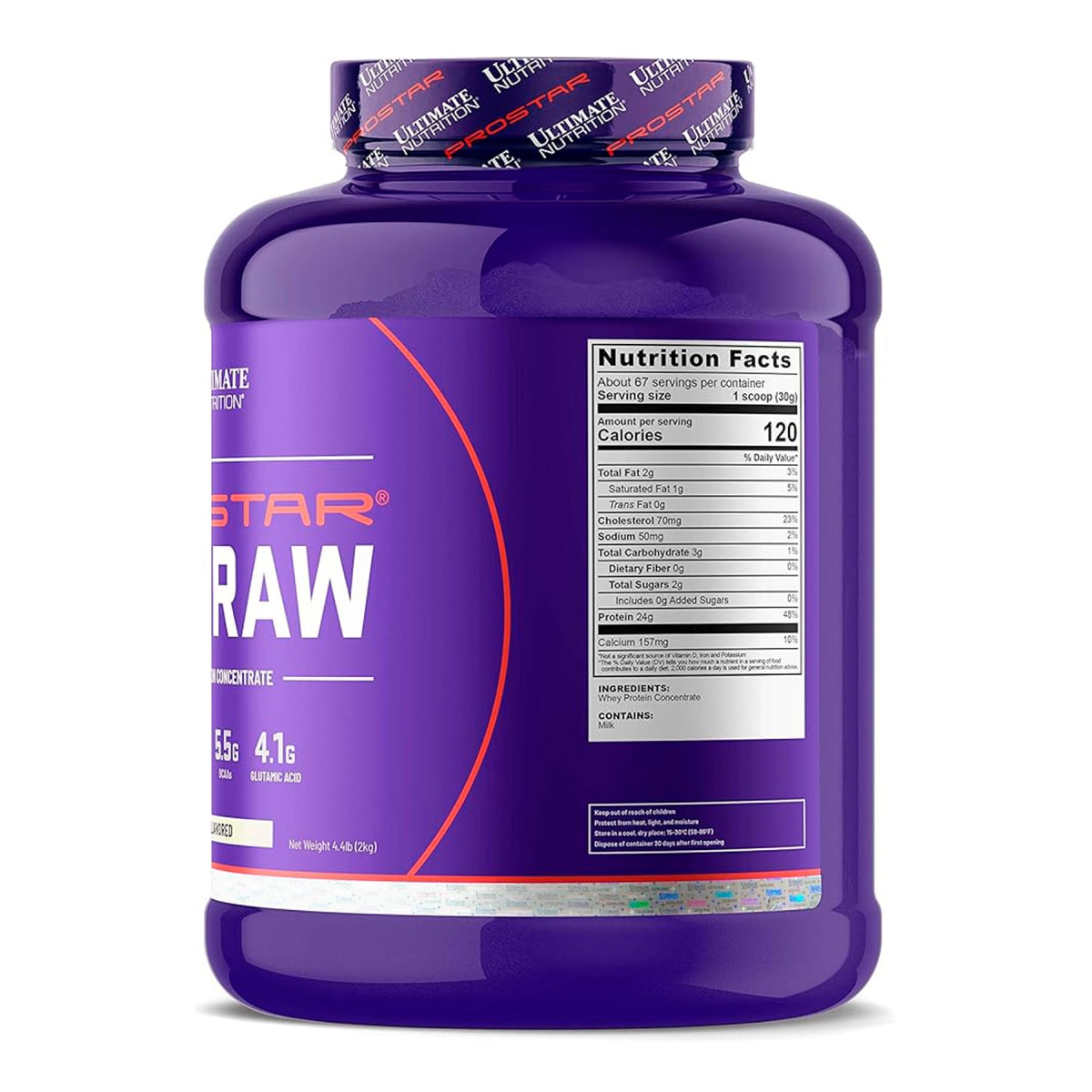 Prostar 100% Raw Ultimate Nutrition 4.4 lb (2 kg) – 67 porciones2