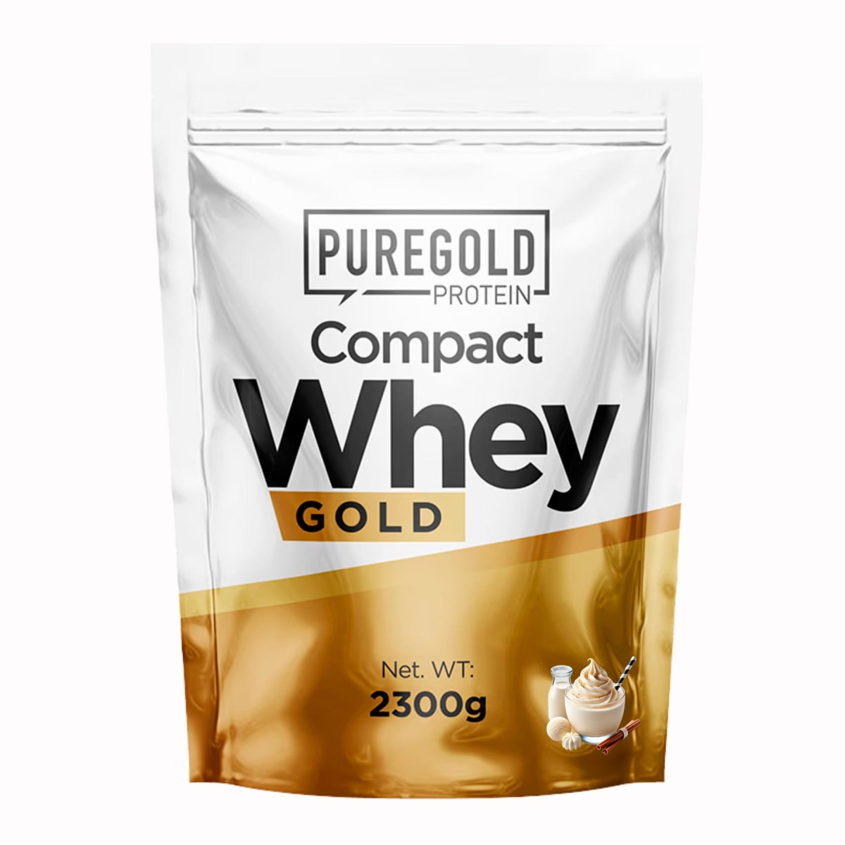 Proteína Compact Whey Gold 5.1 lb (2.3 kg) – 71 porciones8