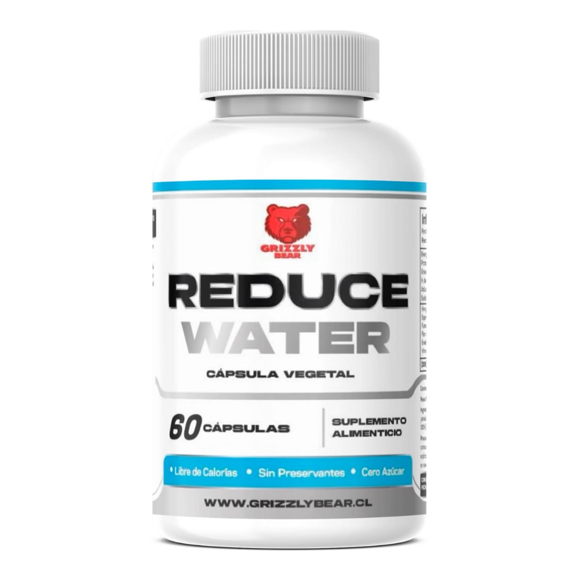 Reduce Water Grizzly Bear 60 Capsulas.1