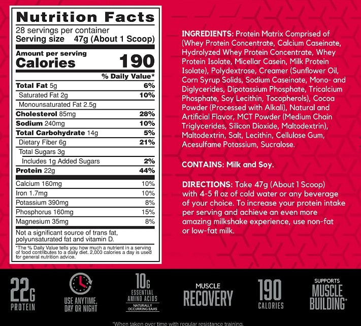 Proteína Syntha 6 BSN 2.9 lb (1.3 kg) – 28 porciones 4
