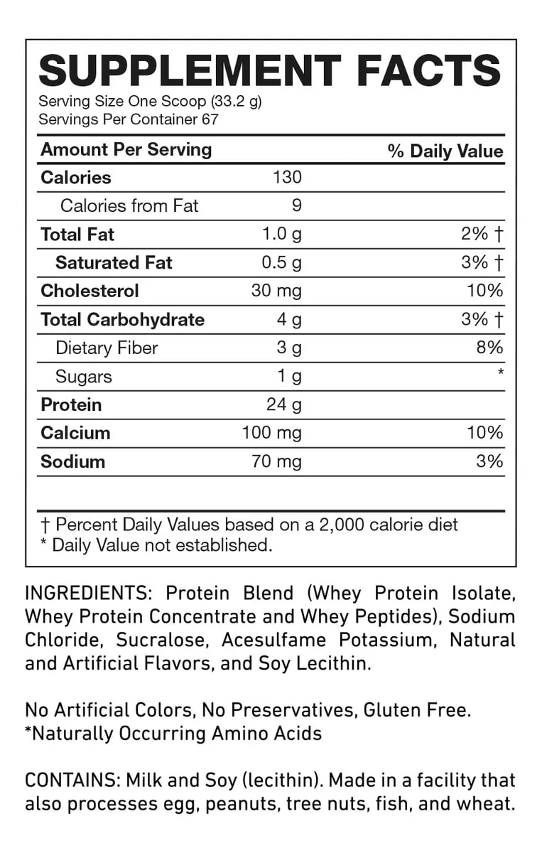 100% Premium Whey VitaTech 2.2 KG 67 Serv. 1