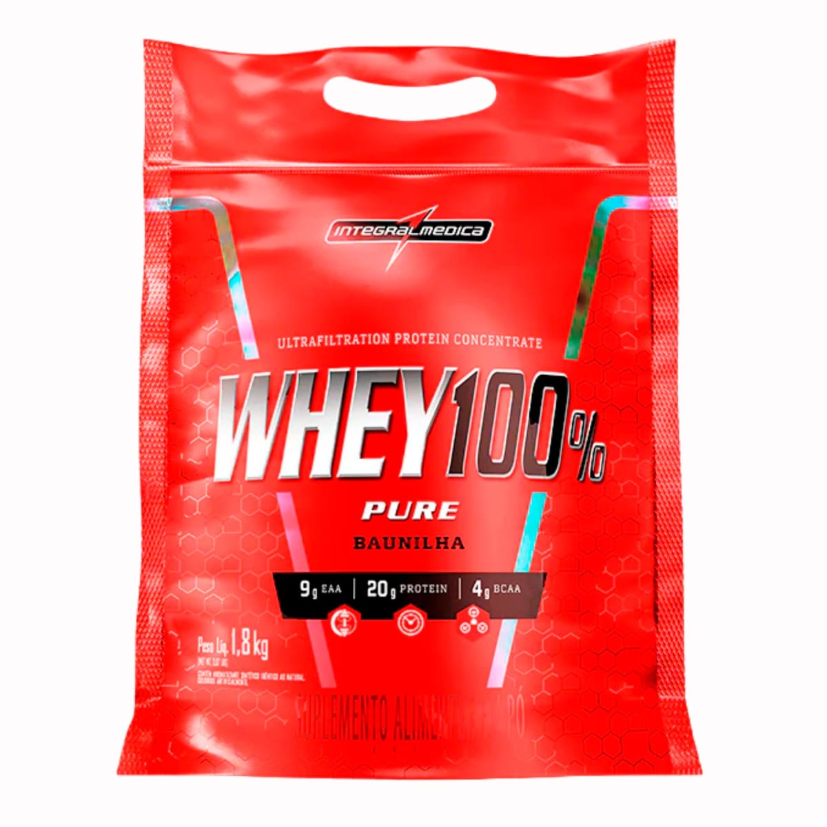 Whey 100% Pure Integralmedica 4 lb (1.8 kg) – 60 porciones2