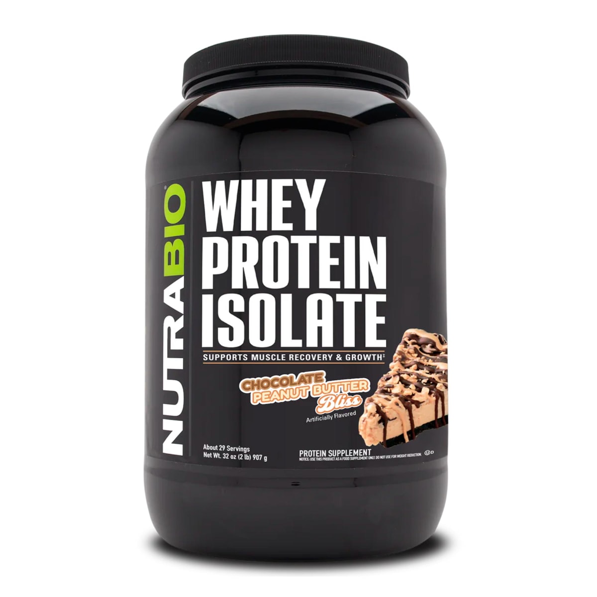Whey Protein Isolate Nutrabio 2 lb (907 g) – 30 porciones5