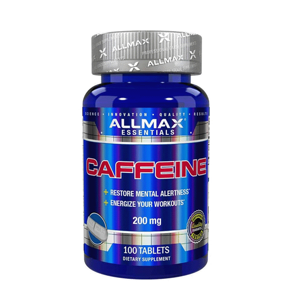 Cafeína AllMax 200MG 100 Tabletas.1