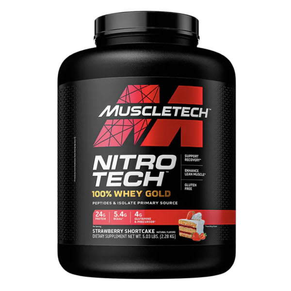 Nitro Tech Whey Gold 5 lb (2.2 kg) – 69 porciones6